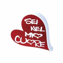 CUORE IN POLISTIROLO SEI NEL MIO CUORE 27CM