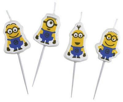 SET 4 CANDELE 3X2,5CM MINIONS CATTIVISSIMO ME