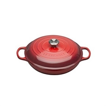 TEGAME BASSO TONDO 30 CM CILIEGIA LE CREUSET