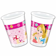 BICCHIERE 200 CC ALICE IN WONDERLAND 8 PZ