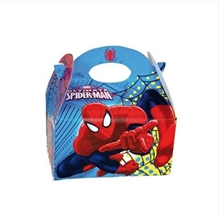 SCATOLA RETTANGOLARE SPIDERMAN 16X16X10,5CM 1PZ