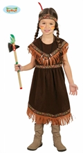 COSTUME INDIANA BAMBINA 5-6 ANNI