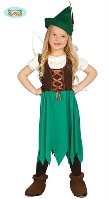 COSTUME ARCIERE ROBIN BAMBINA 3-4 ANNI