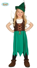 COSTUME ARCIERE ROBIN BAMBINA 5-6 ANNI