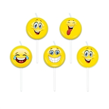 CANDELINE PICKS EMOTICONS 8CM 5PZ