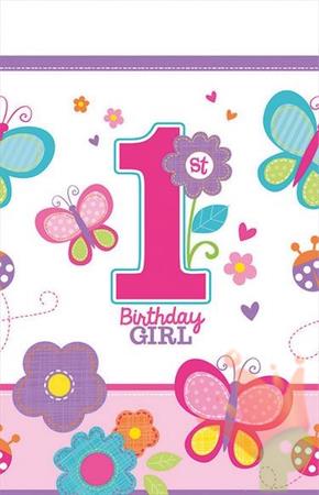 TOVAGLIA 138X259 1° COMPLEANNO SWEET BIRTHDAY GIRL