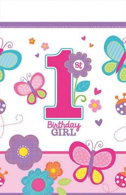 TOVAGLIA 138X259 1° COMPLEANNO SWEET BIRTHDAY GIRL