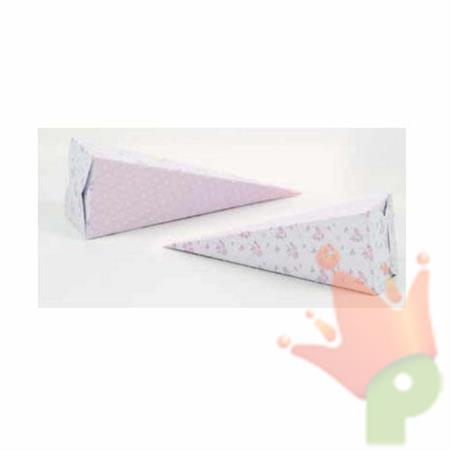 SCATOLINA CONO 4.8X4.8X14.5 SHABBY ROSA 20PZ