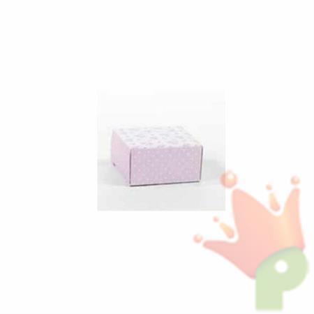 SCATOLINA PIEGHEVOLE 6X6X3 SHABBY ROSA 20PZ