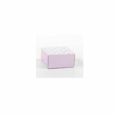 SCATOLINA PIEGHEVOLE 6X6X3 SHABBY ROSA 20PZ