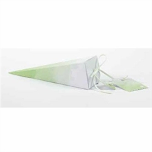 SCATOLINA CONO 4.8X4.8X14.5 ACQUERELLO VERDE 20PZ