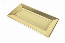 VASSOIO RETTANGOLARE 19X37CM ORO 2PZ