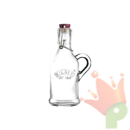 BOTTIGLIA 200ML COPERCHIO ERMETICO LA.6.8XH.17.5XL.6.8CM KILNER