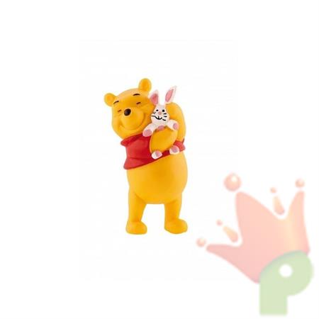 WINNIE THE POOH CON CONIGLIO ACTION FIGURES CAKE TOPPER 6,3 CM