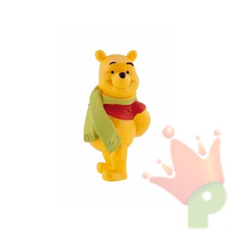 WINNIE THE POOH CON SCIARPA CAKE TOPPER ACTION FIGURES 6,1 CM