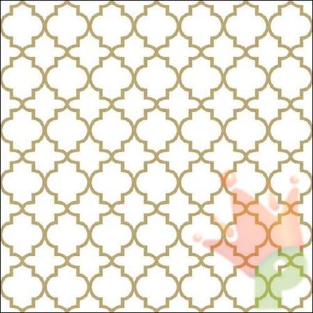 TOVAGLIOLI 33X33 OGEE GOLD OUTLINE 20PZ