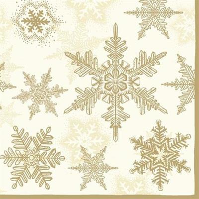 TOVAGLIOLI 33X33 SNOW CRYSTALS GOLD 20PZ