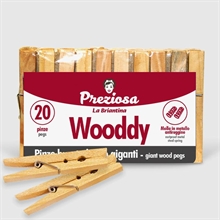 PINZE BUCATO LEGNO GIGANTI WOODDY 20PZ