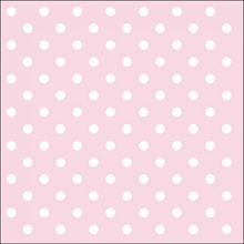 TOVAGLIOLI 33X33 PASTEL DOTS ROSE 20PZ