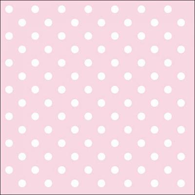 TOVAGLIOLI 33X33 PASTEL DOTS ROSE 20PZ