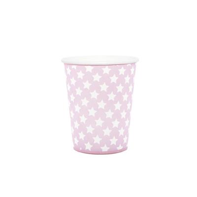 BICCHIERI 266ML STELLE ROSA 8PZ