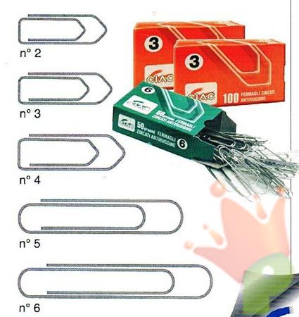 FERMAGLI ZINCATI CIAC N°2 100PZ