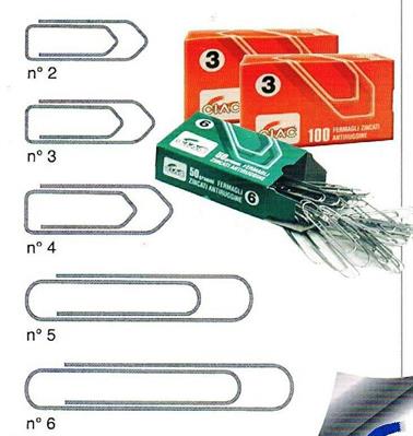 FERMAGLI ZINCATI CIAC N°2 100PZ