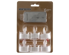 TEALIGHT A BATTERIA BLISTER 6PZ CON REMOTE CONTROLL3.8x4.6cm-6L