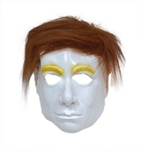 MASCHERA BIANCA UOMO CON CAPELLI