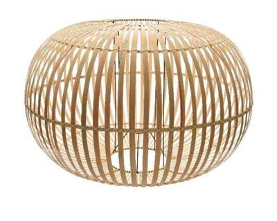 PORTA LAMPADA IN BAMBOO TONDA D.50X31CM NATURALE