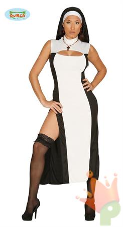 COSTUME SUORA SEXY ADULTA TAGLIA M 38 40 - M - Party Store