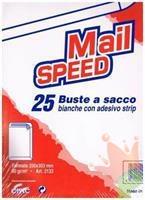 BUSTA A SACCO BIANCA 26X36 25PZ