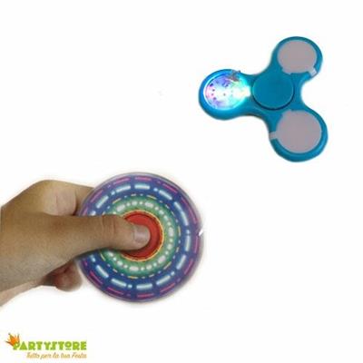 SPINNER CON LED AZZURRO