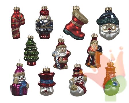 PENDENTI PER ALBERO DI NATALE FIGURE ASSORTITE