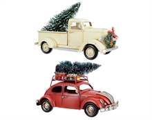 AUTOMOBILE DECORAZIONI NATALIZIE  CON ALBERO DI NATALE 2 COL ASS