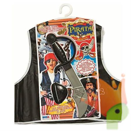 GIUBETTO PIRATA CON ACCESSORI