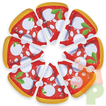 PIATTI 25X19CM MIX PIZZA PARTY 8PZ