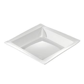 PIATTI FONDI QUADRATI 20,8X20,8CM BIANCO 20PZ