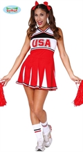 COSTUME CHEERLEADER ADULTA TAGLIA  XL