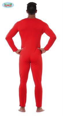 COSTUME TUTA CALZAMAGLIA ROSSA ELASTICIZZATA ADULTO TAGLIA M L