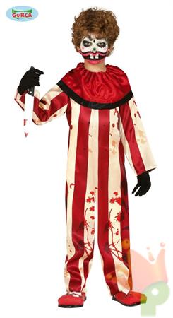 COSTUME CLOWN A RIGHE TG. 5-6 ANNI