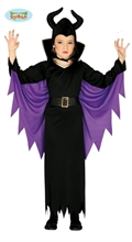 COSTUME STREGA MALEFICA BAMBINA 10-12 ANNI