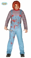 COSTUME CHUCKY BAMBOLA ASSASSINA ADULTO TAGLIA L 52 54