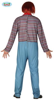 COSTUME CHUCKY BAMBOLA ASSASSINA ADULTO TAGLIA L 52 54