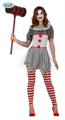 COSTUME CLOWN ASSASSINO DONNA TG. S 36-38