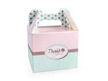 SCATOLE PER DOLCI 11,5X11,5X9,5CM THANK YOU GRAZIE 10PZ