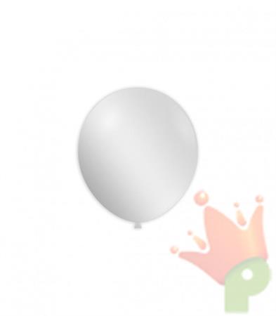 PALLONCINI 5 INCH 13 CM BIANCO METAL 100 PZ