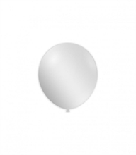 PALLONCINI 5 INCH 13 CM BIANCO METAL 100 PZ