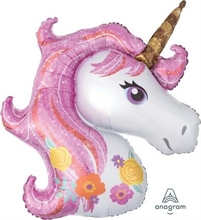 PALLONCINO SUPER SHAPE 83X73CM MAGICAL UNICORN