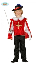 COSTUME MOSCHETTIERE BAMBINO 3-4 ANNI